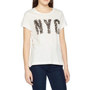 Tommy Hilfiger dámské smetanové tričko NYC - XS (118)